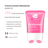 Ácido hialurónico. Crema para rostro y cuello doble acción: hidratante y antiedad