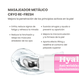 Ácido hialurónico. Crema para ojos doble acción: hidratante y antiarrugas