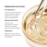 Vitamina C. Crema para ojos doble acción: luminosidad y efecto lifting