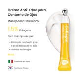 Colágeno. Crema de ojos doble acción: reafirmante y con efecto lifting