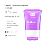 Retinol. Crema para rostro y cuello doble acción: hidratante y con efecto lifting