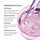 Retinol. Crema para ojos doble acción: antiedad y con efecto lifting