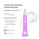 Retinol. Crema para ojos doble acción: antiedad y con efecto lifting